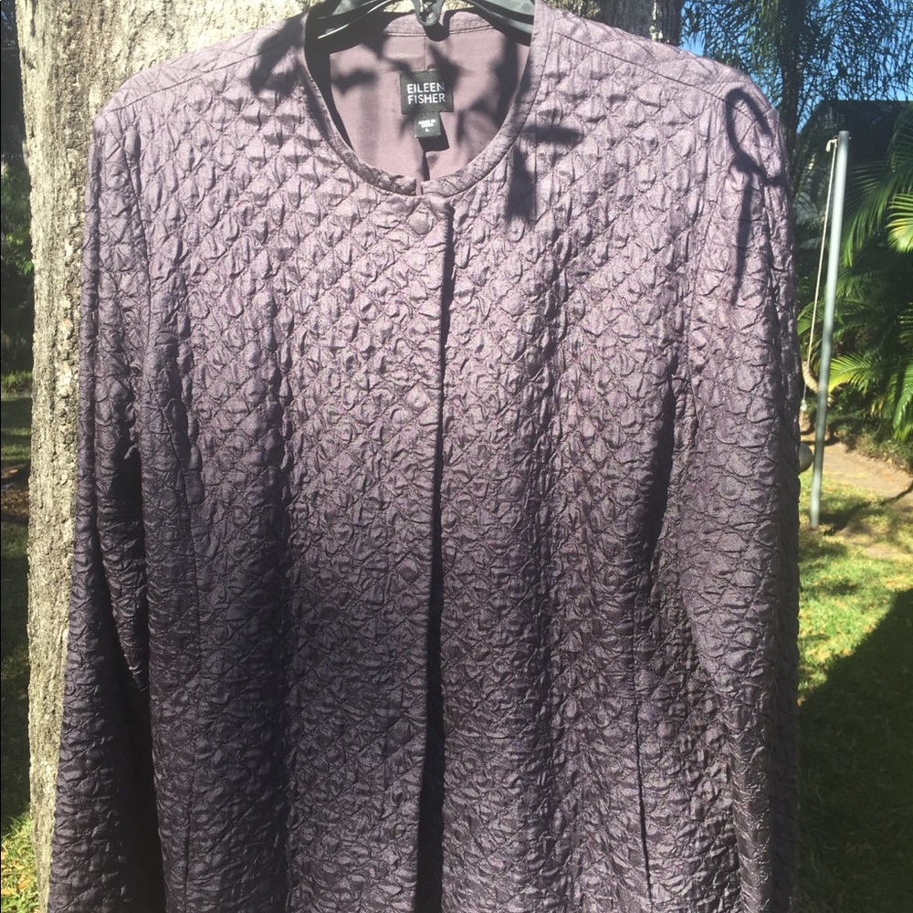 Eileen Fisher silk jacket